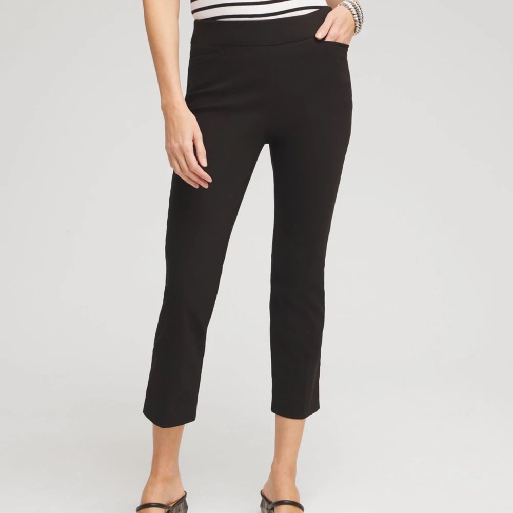 Nwt. Chico’s So Slimming ‘Bridget crop’ black size 1 / medium/ 8/10